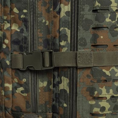 Тактичний рюкзак місткістю 36 л. Mil-Tec Large Assault Pack Laser Cut колір Flecktarn, OFS-MT-14002721, Комуфляж, Комуфляж