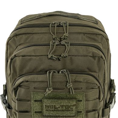 Тактичний рюкзак місткістю 36 л. Mil-Tec Large Assault Pack Laser Cut колір Olive, OFS-MT-14002701, Олива, Олива