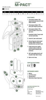 Тактичні рукавиці M-Pact Mechanix Black/Black, MX-MPT-55 B, Black, Black, L