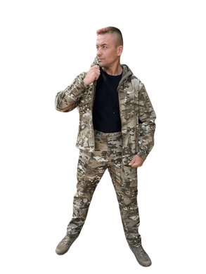 Тактичний костюм Soft Shell ESDY мультикам, OFS-KL-1058 MC, Multi Camo, Multi Camo, S