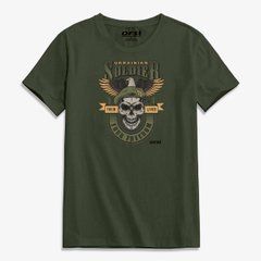 Футболка з принтом OFS Regular Fit, OFS-2330RF-OD, OD Green, OD Green, S